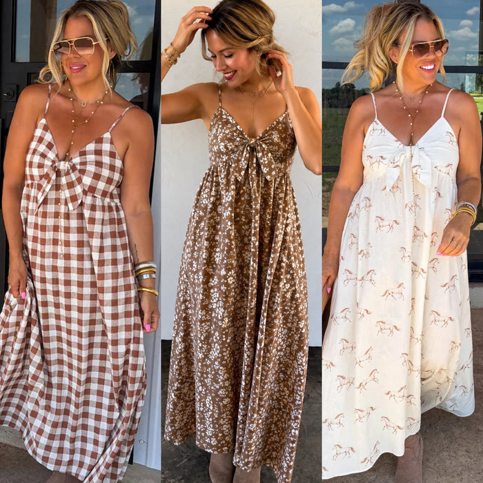 PREORDER: Western Charm Maxi Dress // eta September - October