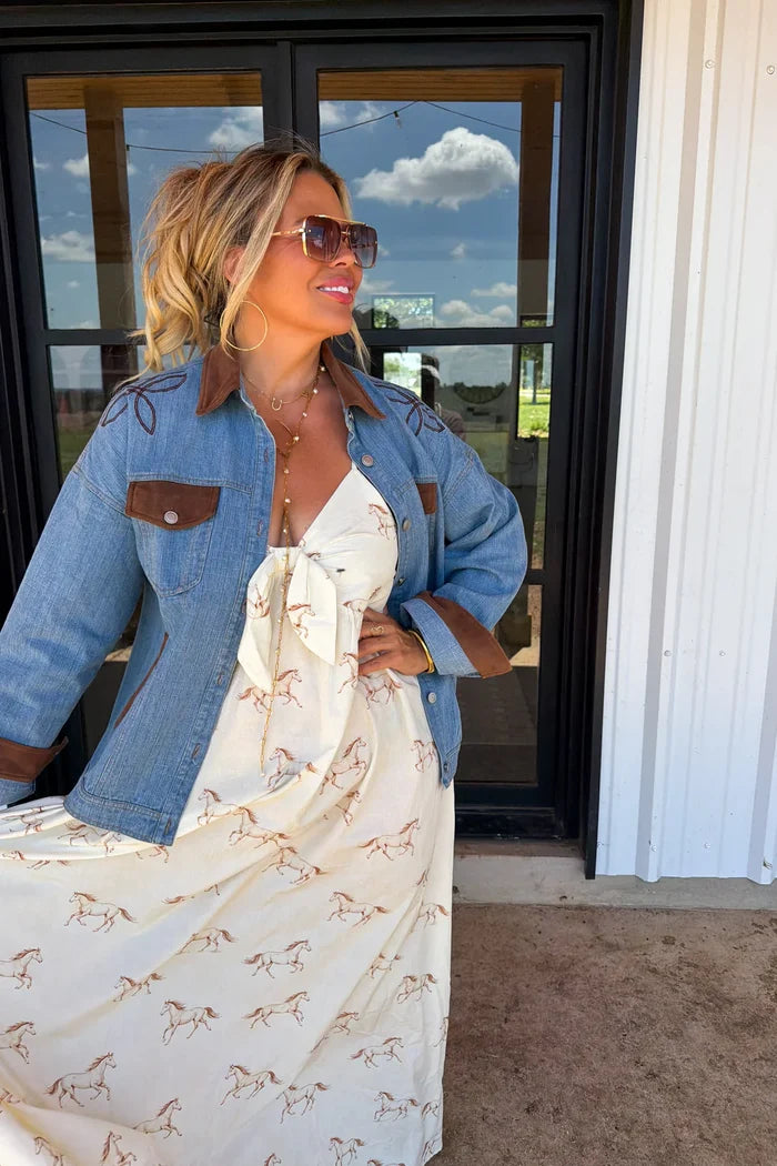 PREORDER: Western Charm Maxi Dress // eta September - October