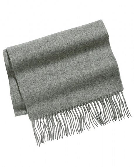 Pure Lambswool Scarf - Grey - Country Collection