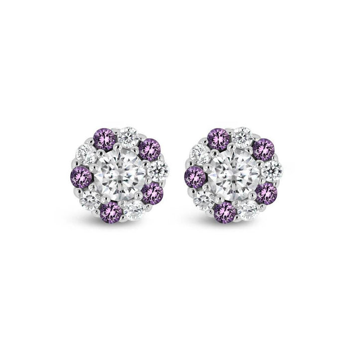 Pure Shine Halo Stud Earrings | Little Sparkles