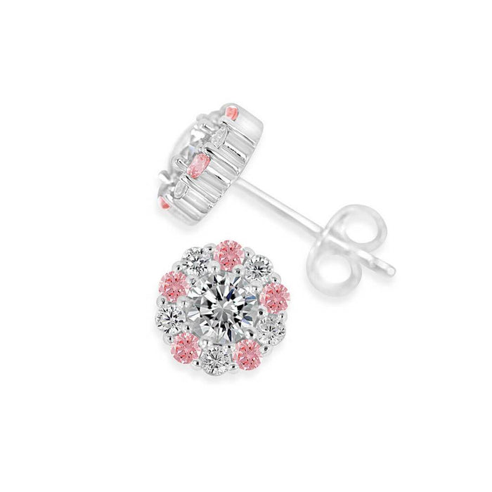 Pure Shine Halo Stud Earrings | Little Sparkles