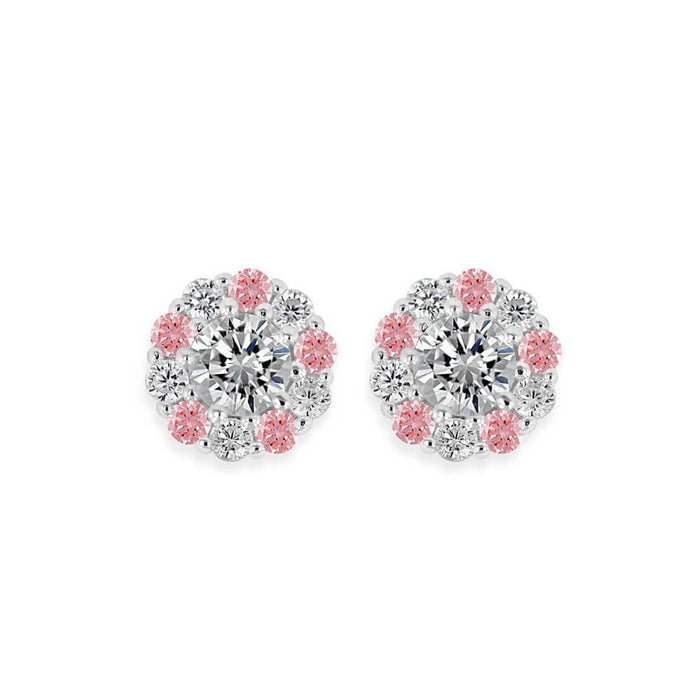 Pure Shine Halo Stud Earrings | Little Sparkles
