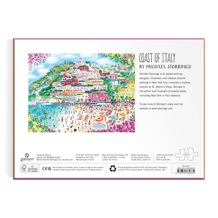 Puzzle-Michael Storrings Coast of Italy 1000 Piece