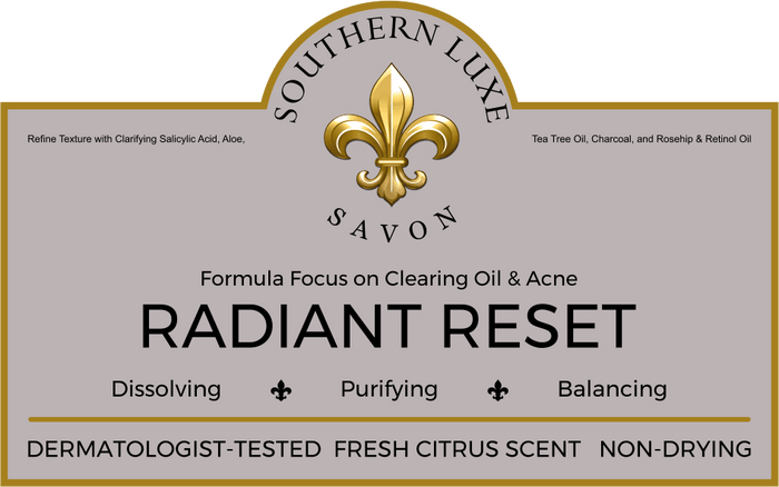 RADIANT RESET FACIAL BAR - Southern Luxe Savon