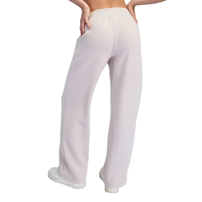 Rae Mode Women's Scuba Pintuck Straight Pants