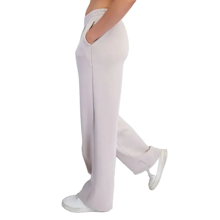 Rae Mode Women's Scuba Pintuck Straight Pants