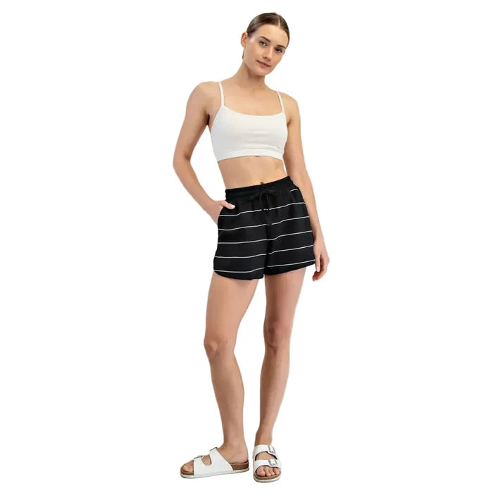 Rae Mode Women's Scuba Stripe Tulip Shorts