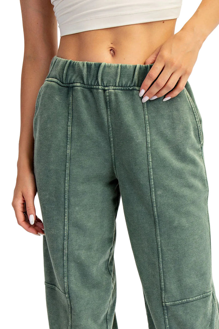 Rae Mode Women's Waffle Wide Leg Pants