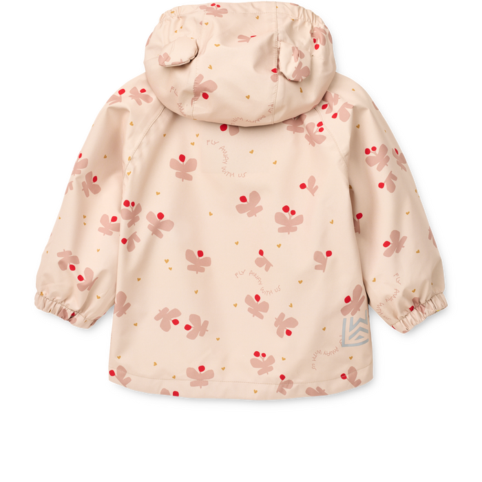 Liewood - Rainwear Set - Manu - Butterfly/Apple Blossom - Top/Back