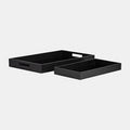 Reactangular Trays, Black