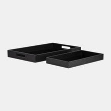 Reactangular Trays, Black