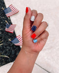 Red White & Sparkle | 4th of July Glitter Nail Art Nail Wrap - Olita Gifts & Goods