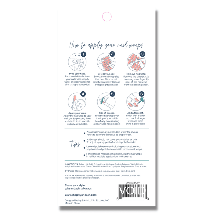 Red White & Sparkle | 4th of July Glitter Nail Art Nail Wrap - Olita Gifts & Goods