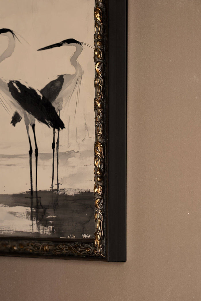 REFLET CÉLESTRE, Oeuvre sur toile rigide, encadré Vintage Bronze - Magnolia Lane co. Home + Garden + Gift