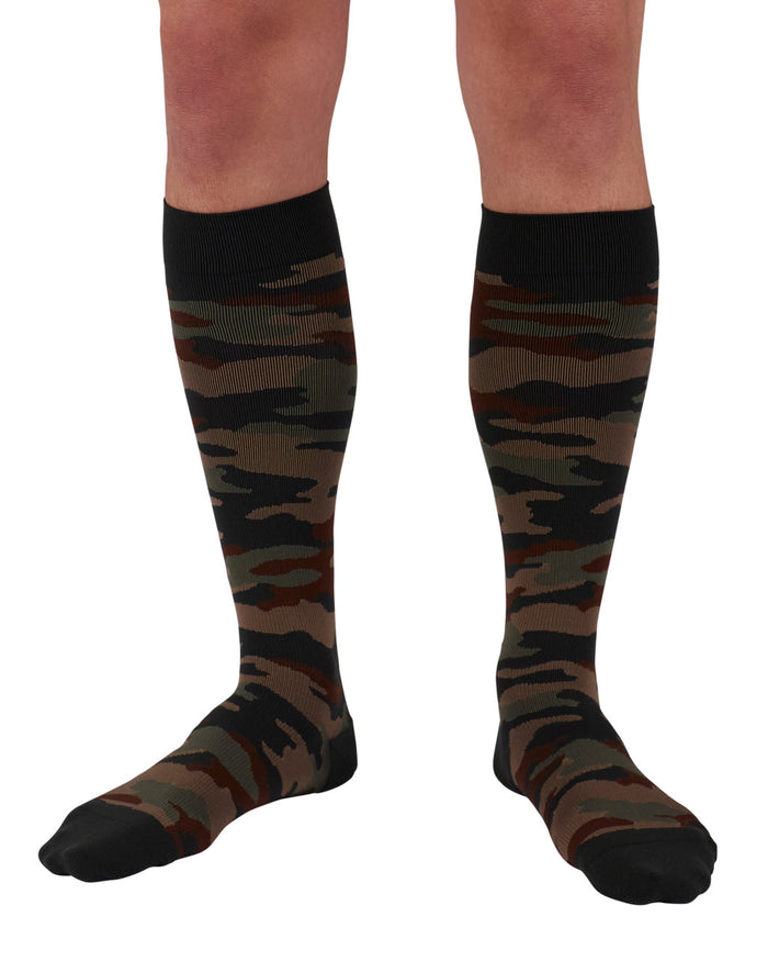 Rejuva Camo Compression Knee High 15-20mmHg - Compression Level: Moderate 15-20 MmHg - Unisex - Knee