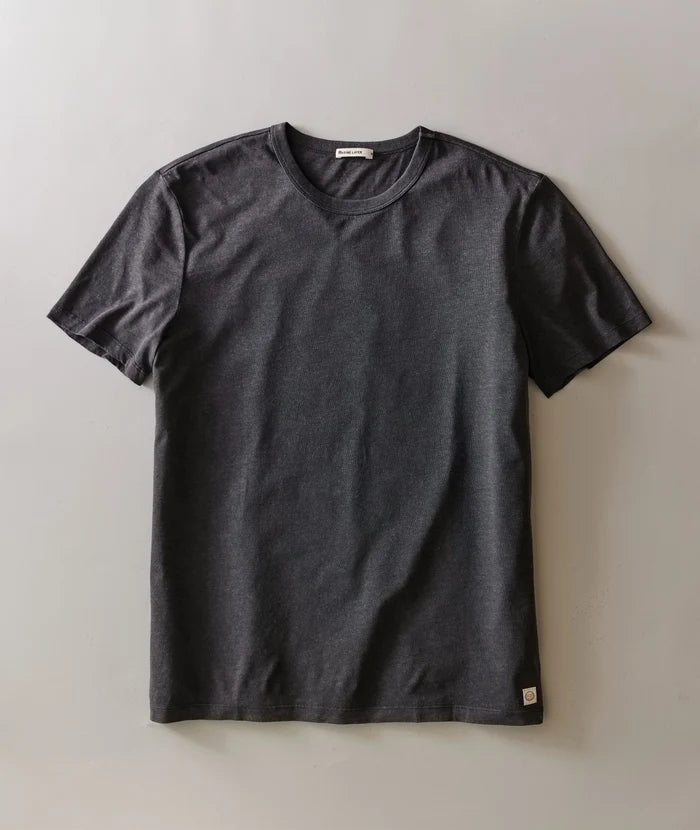 Relaxed Hemp Cotton Tee Faded Black