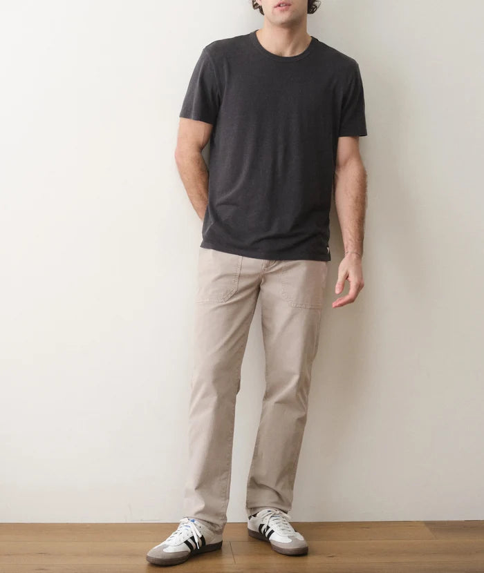 Relaxed Hemp Cotton Tee Faded Black
