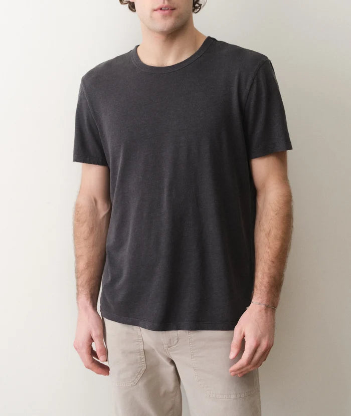 Relaxed Hemp Cotton Tee Faded Black