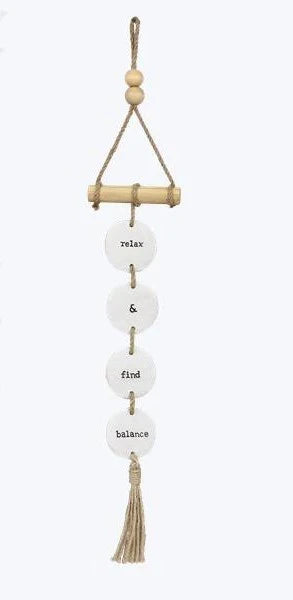 Resin Hanging Sign | 3 Assorted