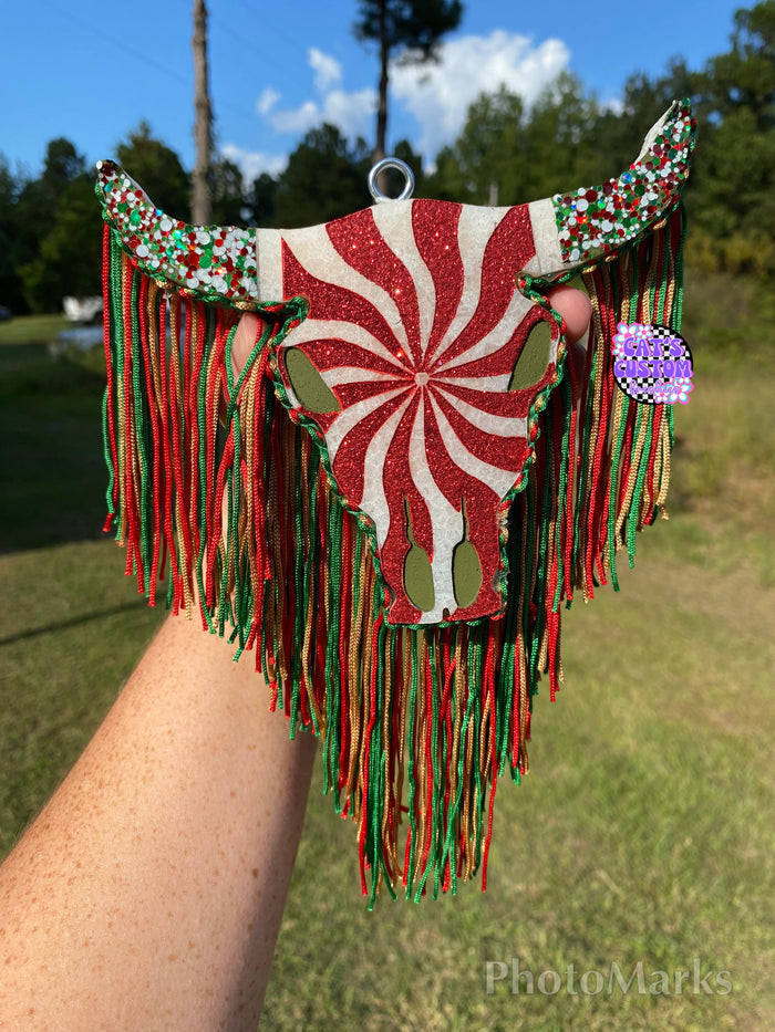 Retro Swirl Aztec Bull Freshie