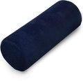 Round Cervical Roll Pillow – Bamboo Cover, Neck & Spine Support (Navy)
