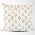 Sage Floral Block Print Pillow