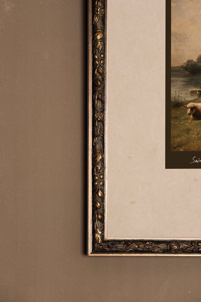 SAINT-ANTOINE-DE-TILLY, Oeuvre sur toile rigide, encadré Vintage Bronze - Magnolia Lane co. Home + Garden + Gift