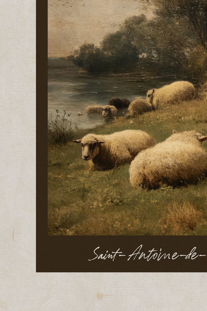 SAINT-ANTOINE-DE-TILLY, Oeuvre sur toile rigide, encadré Vintage Bronze - Magnolia Lane co. Home + Garden + Gift