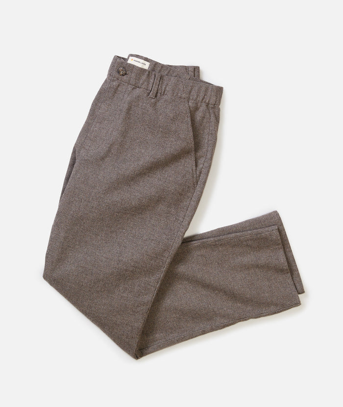 Saturday Houndstooth Chino - Slim Straight Dark Taupe
