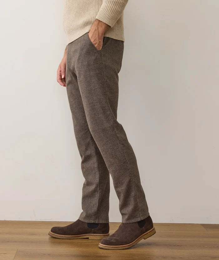 Saturday Houndstooth Chino - Slim Straight Dark Taupe