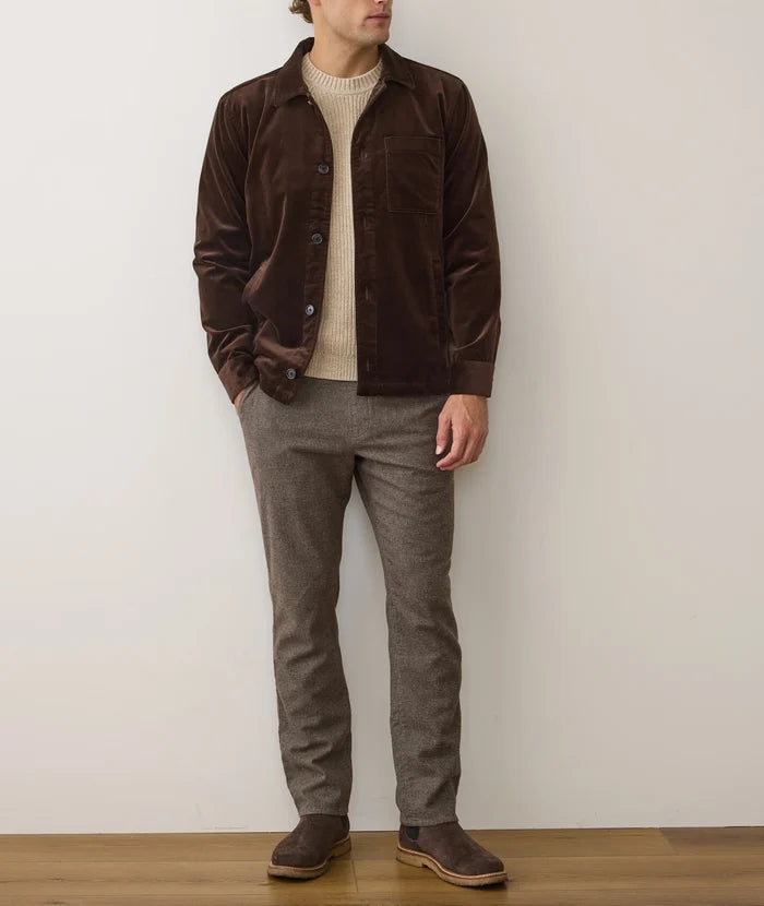 Saturday Houndstooth Chino - Slim Straight Dark Taupe