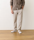 Saturday Houndstooth Chino - Slim Straight Oatmeal