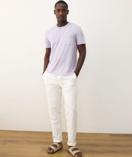 Saturday Stretch Beach Pant White