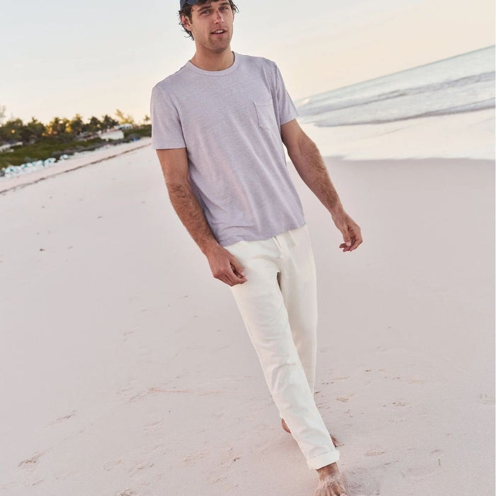 Saturday Stretch Beach Pant White