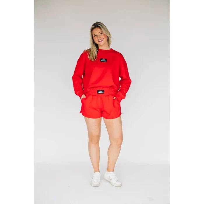 Scarlet & Gold Ava Airy Crewneck Sweatshirt - Georgia