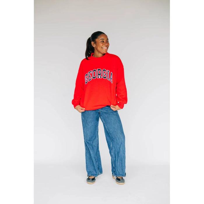 Scarlet & Gold Women's Madi Sweatshirt - Georgia