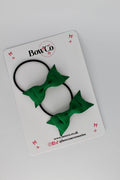 School Bows Forest Green -Butterfly Bow Set - Elastic