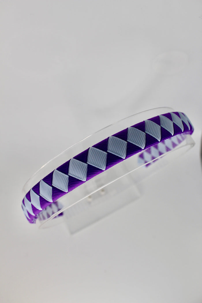 School Hair Accessories - Pleated Purple and Bluebell Hair Band
