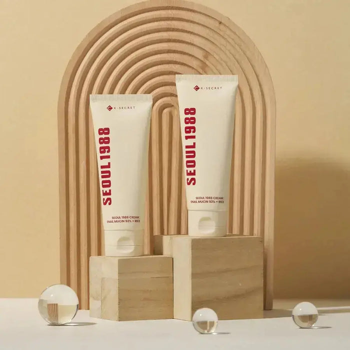 SEOUL 1988 Cream: Snail Mucin 93% + Rice 100 ml - DOKAN