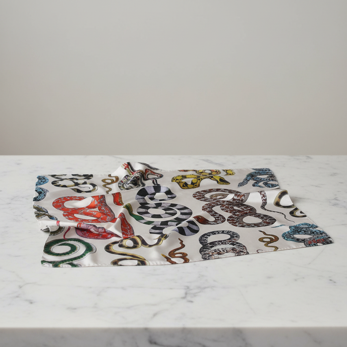Serpenti Scarf on Marble