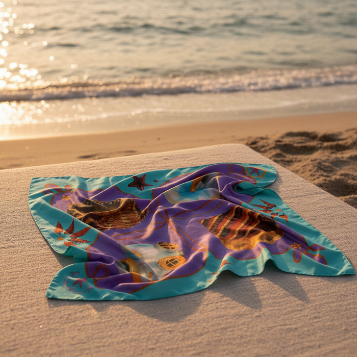 Scarf on beach linen