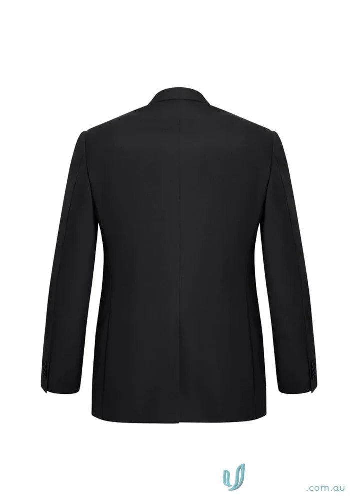Men’s Siena black suit jacket with non-functional sleeve buttons and stylish design