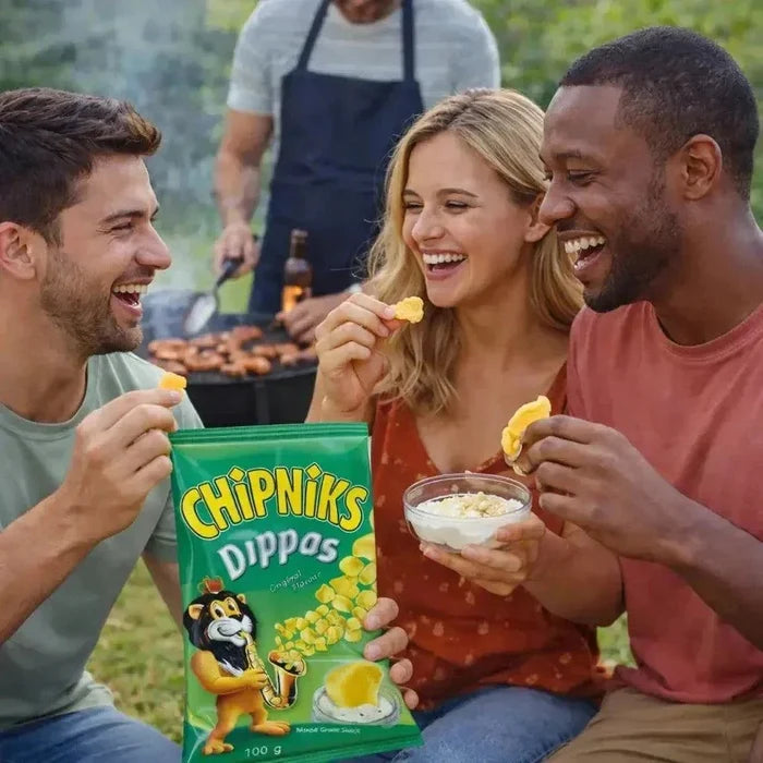 Simba Chips Chipniks Dippas 100g pack of crispy, flavorful South African snack chips