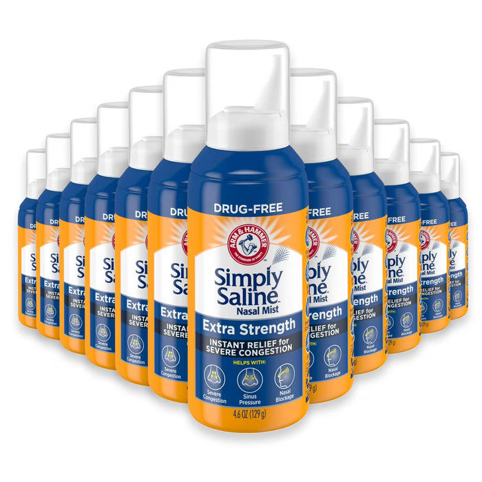 Simply Saline Extra Strength Nasal Mist, 4.6oz - 24 Pack