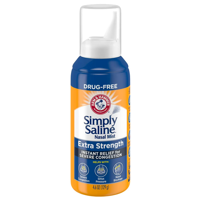 Simply Saline Extra Strength Nasal Mist, 4.6oz - 24 Pack