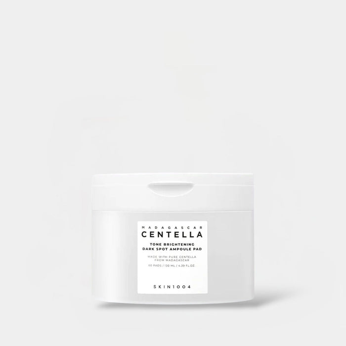 Skin1004 Madagascar Centella Tone Brightening Dark Spot Ampoule Pad (60 Pads) وسادة أمبولة سكين 1004 من مستخلص السنتيلا من مدغشقر لتفتيح لون البشرة وإزالة البقع الداكنة - Princess Cosmetics Qatar