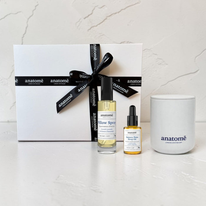 Sleep Candle Gift Set with Chamomile & Lavender Sleep Oil Practice - anatomē