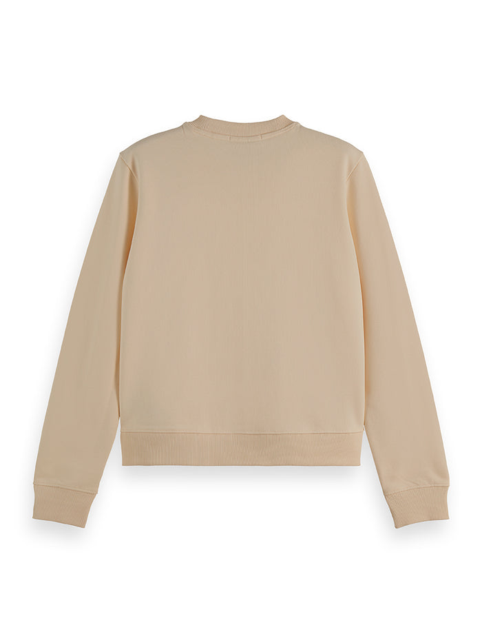 Small Artwork Regular Fit Sweatshirt - Eggnog
