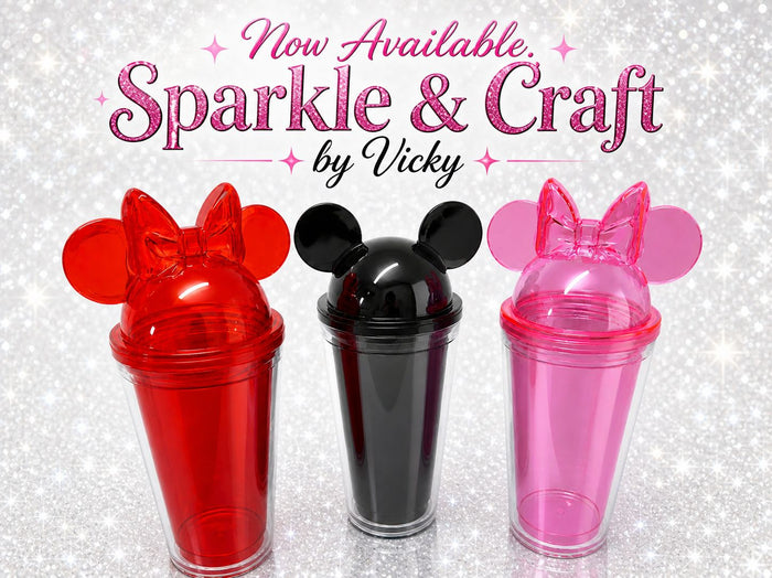 Snowglobe Minnie & Mickey Tumbler