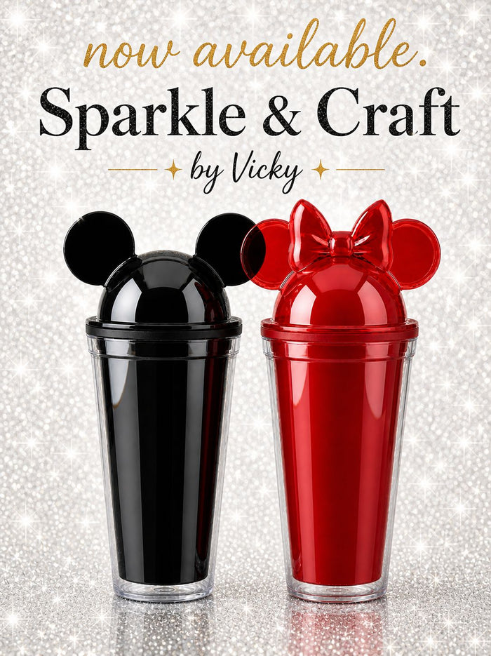 Snowglobe Minnie & Mickey Tumbler